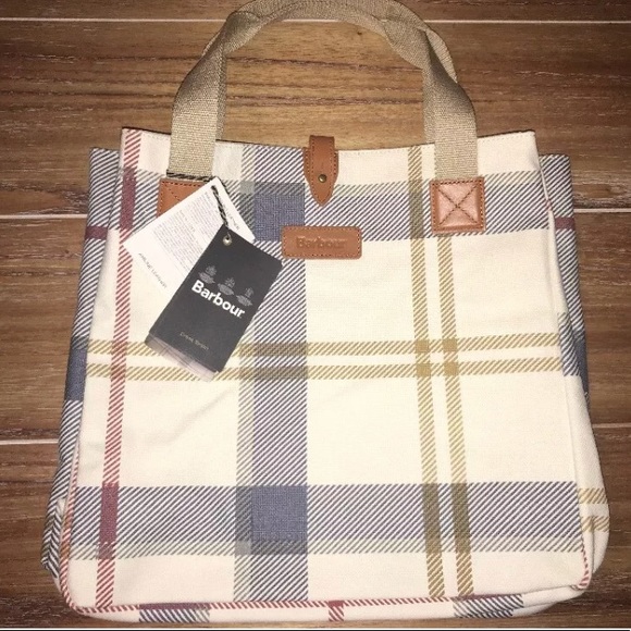 Barbour Handbags - Barbour Tartan Canvas Tote / NEW
